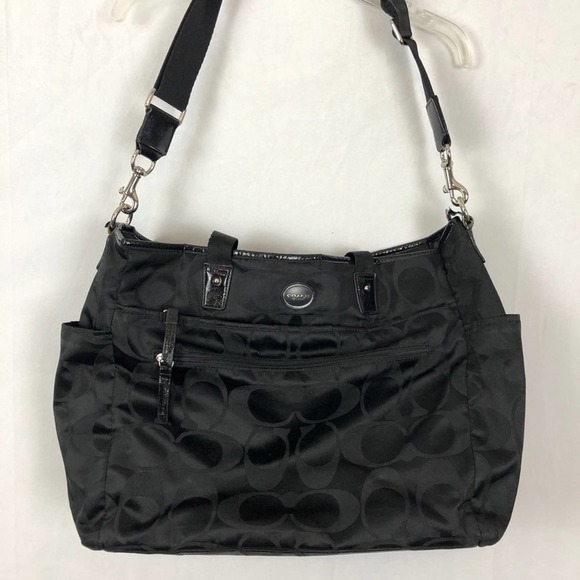 Black Authentic Coach Diaper Bag - Picture 2 of 12